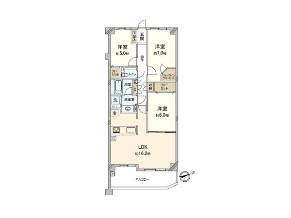 フォルスコート東林間 間取図(平面図) フォルスコート東林間 間取図(平面図)