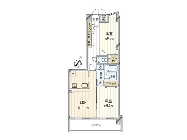 ハイホーム小田急相模原 間取図(平面図) 間取図(平面図)