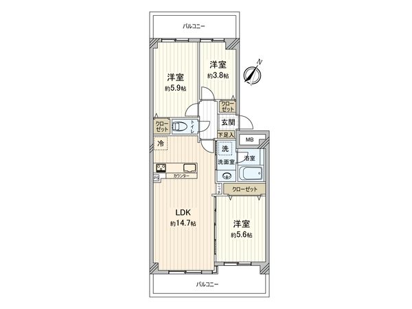 ライフプラザ町田 間取図(平面図) 間取図(平面図)
