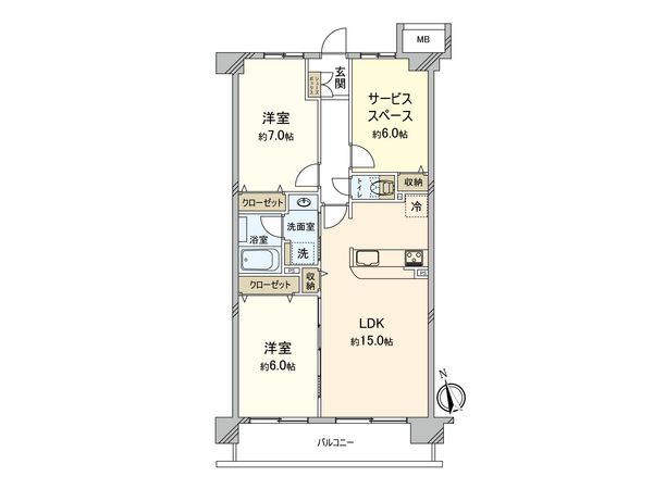 ネオステージ相模大野 間取図(平面図) ネオステージ相模大野 間取図(平面図)