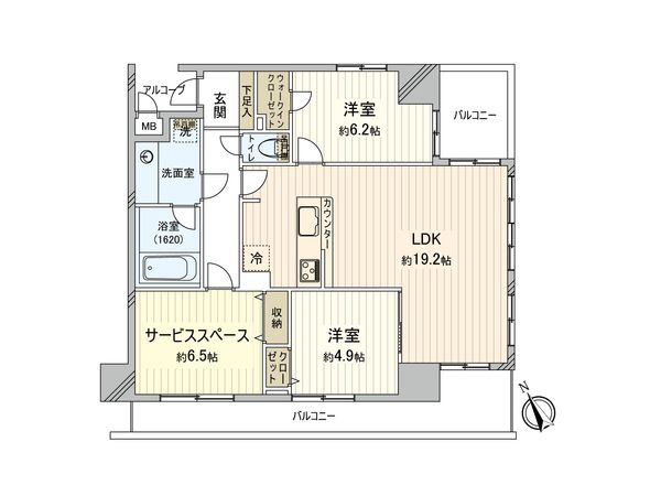 ミオカステーロ小田急相模原 間取図(平面図) 間取図(平面図)