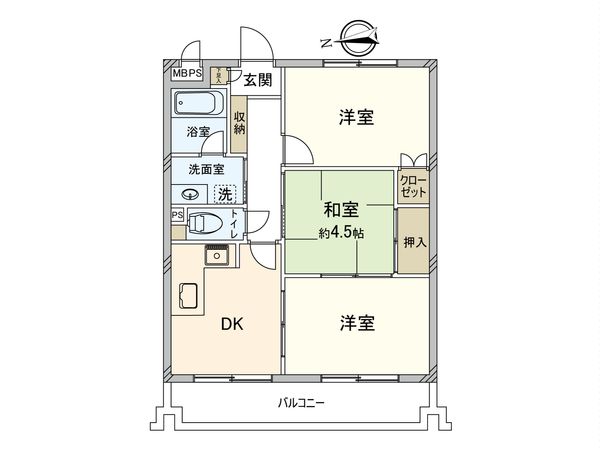 ボヌールガーデン相模大野 間取図(平面図)
