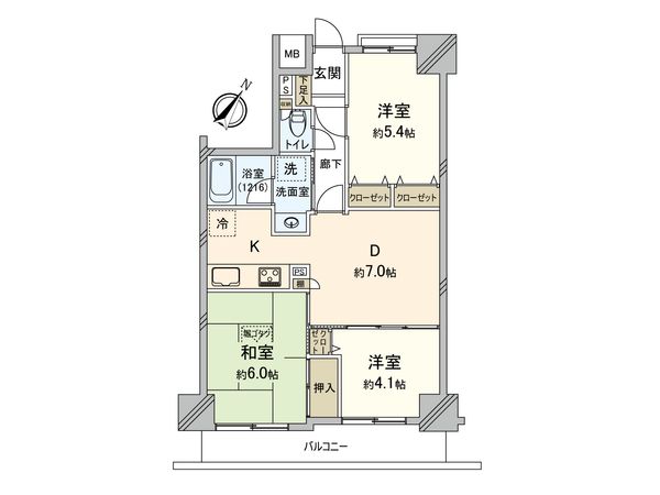 ナイスアーバン小田急相模原Ⅱ 間取図(平面図) 間取図(平面図)