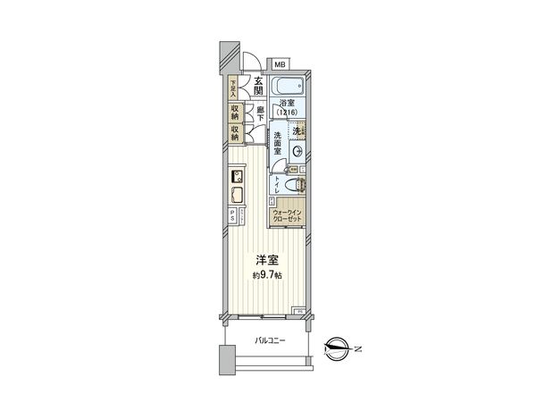 アデニウム小田急相模原 間取図(平面図)