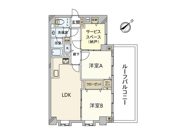 リベラル相武台弐番館 間取図(平面図)