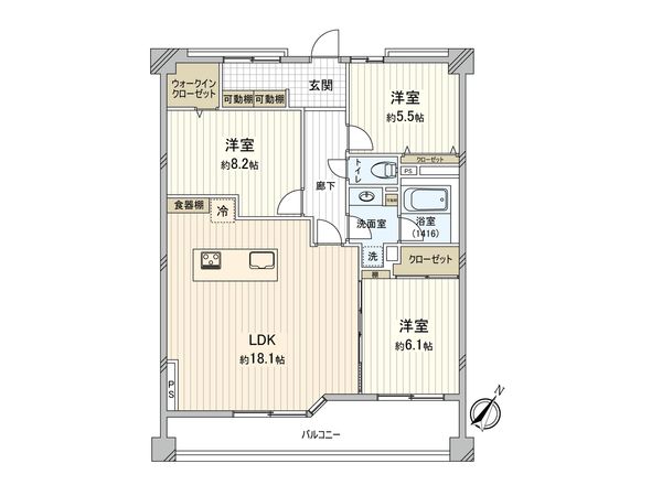 グランガーデン相模大野 間取図(平面図) 間取図(平面図)