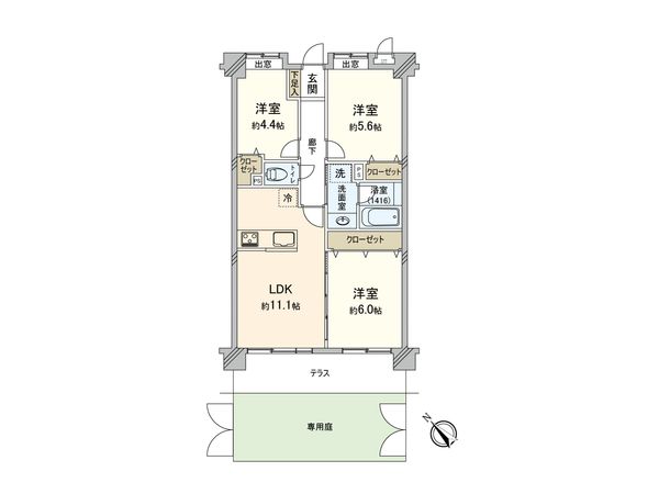 ライオンズガーデン相模大野 間取図(平面図) ライオンズガーデン相模大野 間取図(平面図)