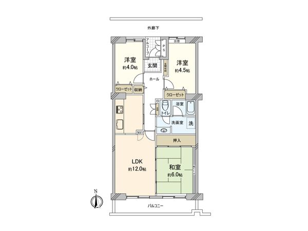 ロビーシティ相模大野五番街 7号棟 間取図(平面図) ロビーシティ相模大野五番街 7号棟 間取図(平面図)