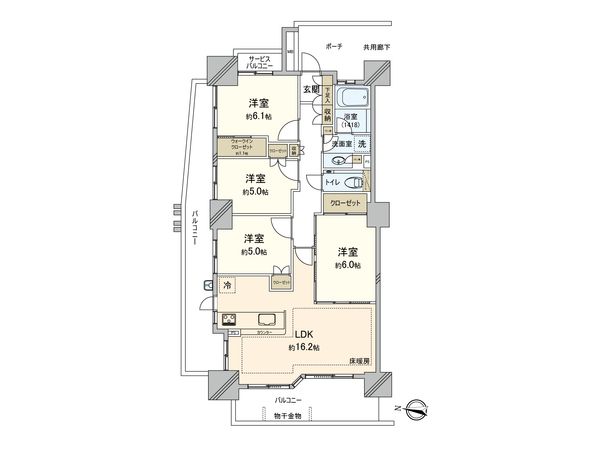 パークスクエア相模大野タワーアンドレジデンス センタータワー 間取図(平面図) パークスクエア相模大野タワーアンドレジデンス センタータワー 間取図(平面図)