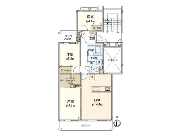 小田急コアロード東林間 間取図(平面図) 間取図(平面図)