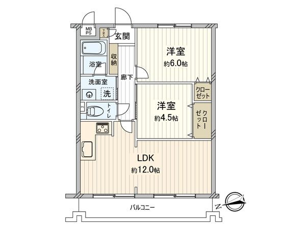 ボヌールガーデン相模大野 間取図(平面図)