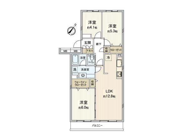 藤和東林間コープ 間取図(平面図) 藤和東林間コープ 間取図(平面図)