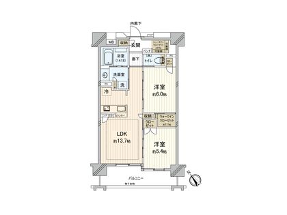 デュオセーヌ相模原上溝駅前 間取図(平面図)