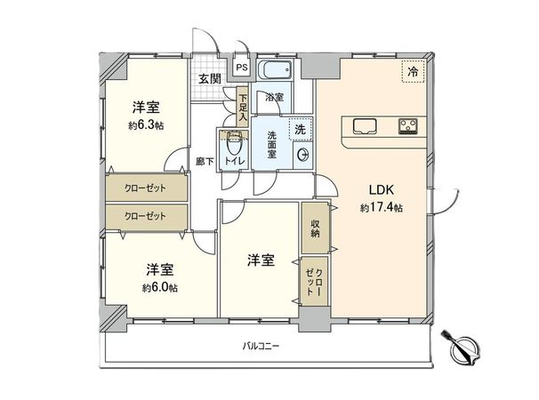 グレイス相模大野 間取図(平面図) 間取図(平面図)