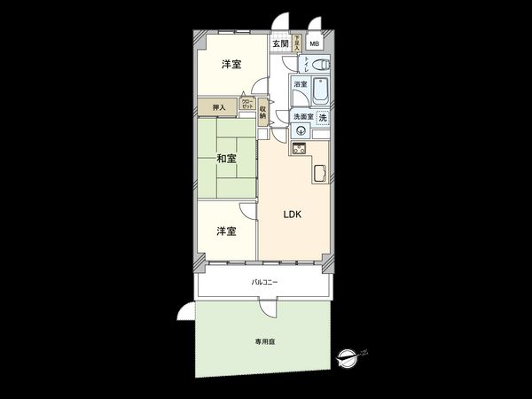 ライオンズヒルズ町田第2 間取図(平面図)