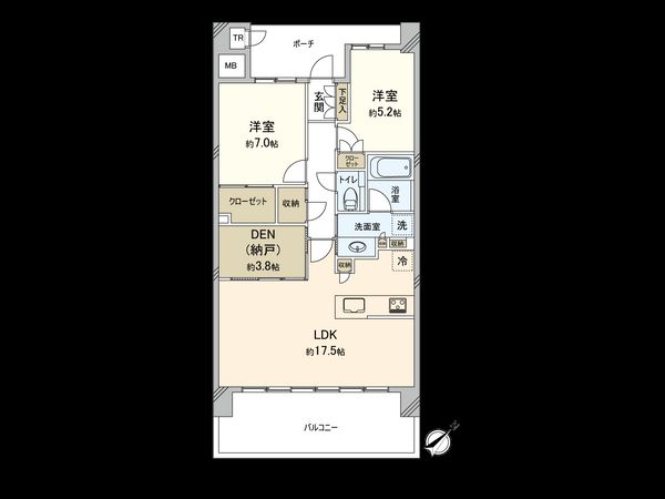 プラウドタワー相模大野 間取図(平面図) 間取図(平面図)
