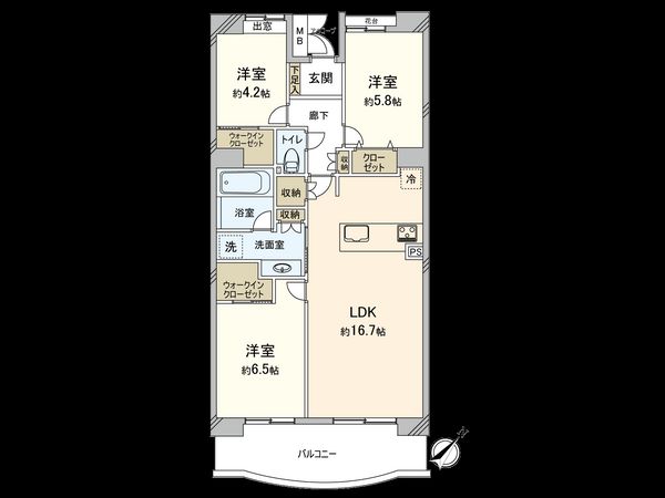 プラザシティ相模大野 4号棟 間取図(平面図) プラザシティ相模大野 4号棟 間取図(平面図)