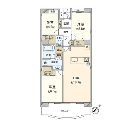プラザシティ相模大野 4号棟 間取図(平面図) プラザシティ相模大野 4号棟 間取図(平面図)
