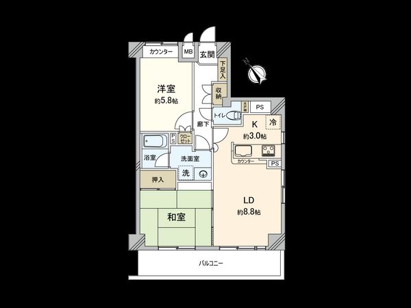 藤和シティコープ相模が丘Ⅱ 間取図(平面図) 藤和シティコープ相模が丘Ⅱ 間取図(平面図)
