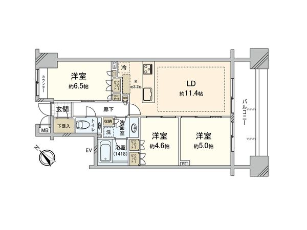 ジーモデーロ 間取図(平面図) ジーモデーロ 間取図(平面図)