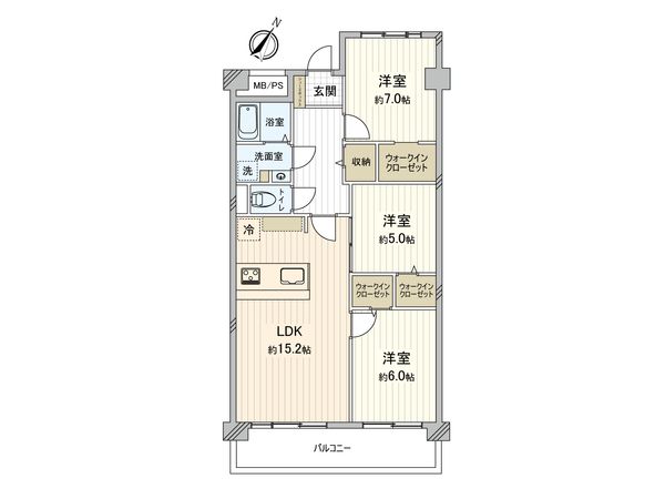 グリーンコーポ相模大野 A棟 間取図(平面図) 間取図(平面図)