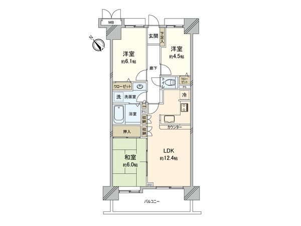 ローヤルシティ小田急相模原 間取図(平面図) 間取図(平面図)
