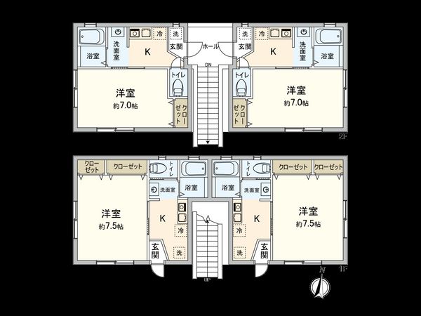 藤沢市本町3丁目 アパート 間取図(平面図) 藤沢市本町3丁目 アパート 間取図(平面図)