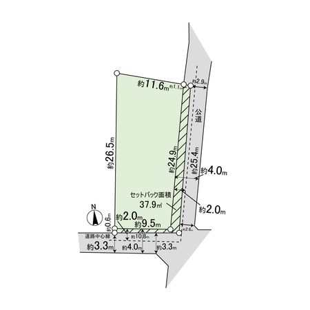 中郡大磯町国府新宿 土地 区画図 中郡大磯町国府新宿 土地 区画図
