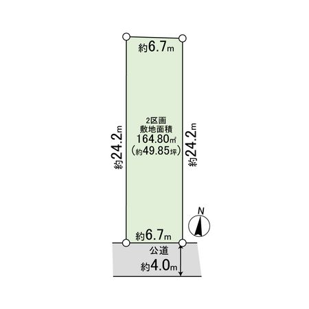 中郡大磯町国府本郷 土地 2区画 区画図 中郡大磯町国府本郷 土地 2区画 区画図