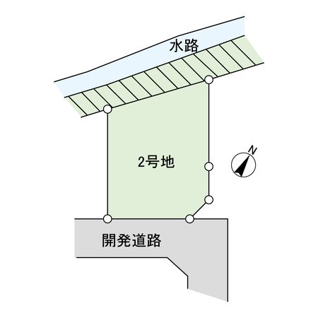 平塚市南金目 土地 2号地 区画図 平塚市南金目 土地 2号地 区画図