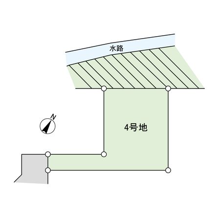平塚市南金目 土地 4号地 区画図 平塚市南金目 土地 4号地 区画図