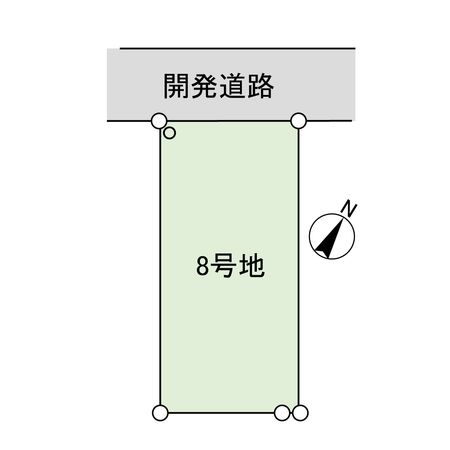平塚市南金目 土地 8号地 区画図 平塚市南金目 土地 8号地 区画図