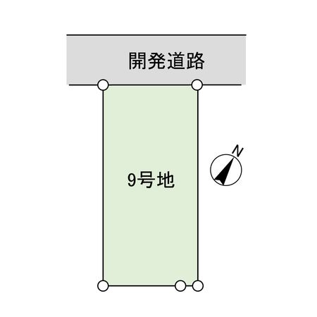 平塚市南金目 土地 9号地 区画図 平塚市南金目 土地 9号地 区画図