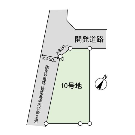 平塚市南金目 土地 10号地 区画図 平塚市南金目 土地 10号地 区画図