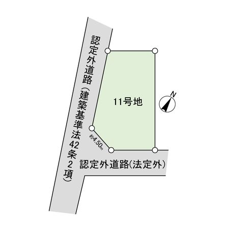 平塚市南金目 土地 11号地 区画図 平塚市南金目 土地 11号地 区画図