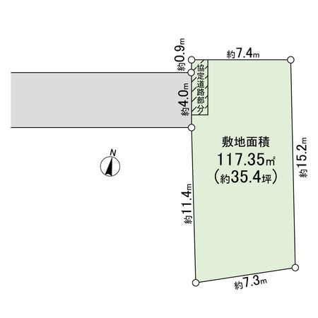 平塚市虹ケ浜 土地 C区画 区画図 平塚市虹ケ浜 土地 C区画 区画図