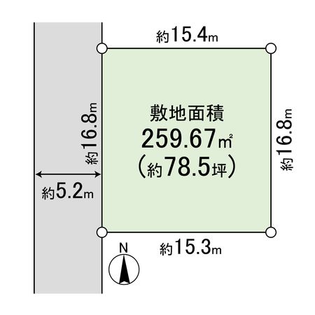 小田原市小竹 土地 区画図