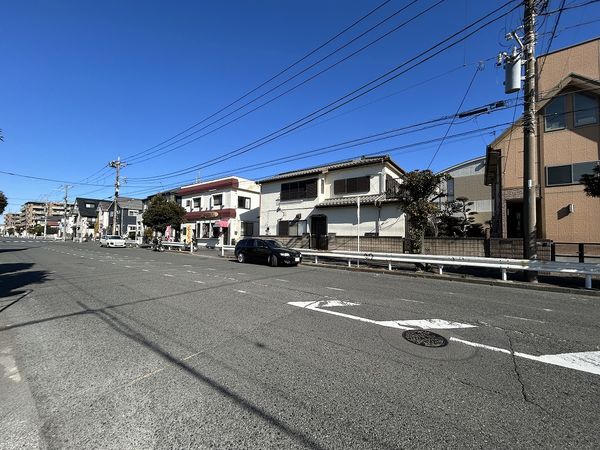 平塚市袖ケ浜 土地 前面道路含む外観 平塚市袖ケ浜 土地 前面道路含む外観
