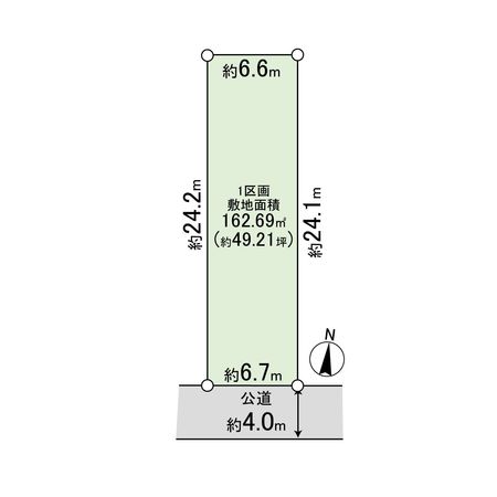 中郡大磯町国府本郷 土地 1区画 区画図