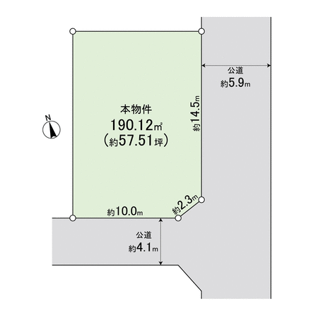 中郡二宮町富士見が丘１丁目　土地 地形図