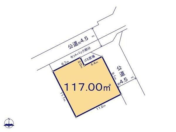 平塚市平塚3丁目 土地1区画 地形図