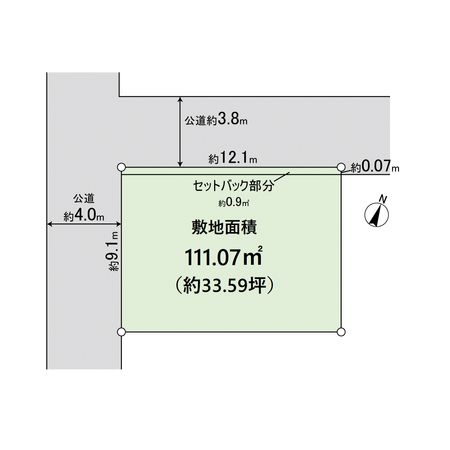 平塚市花水台 土地 地形図