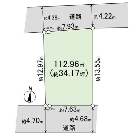 平塚市袖ケ浜 土地 地形図