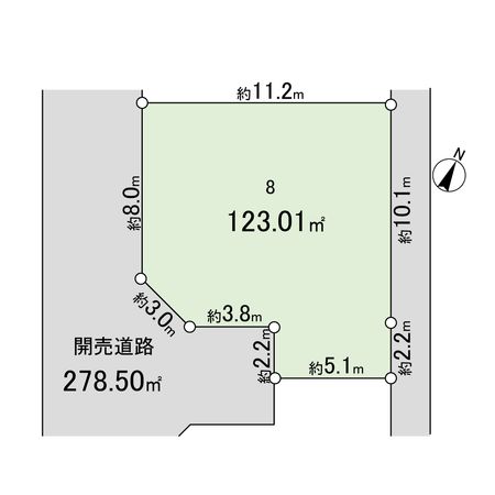 平塚市南原三丁目 土地8区画 区画図 平塚市南原三丁目 土地8区画 区画図