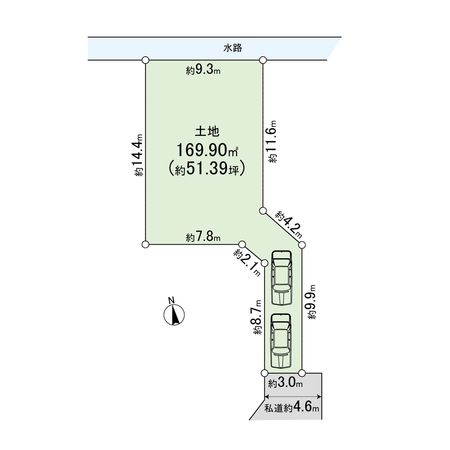 平塚市御殿4丁目 土地 区画図 平塚市御殿4丁目 土地 区画図