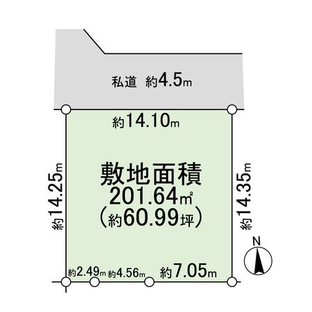 平塚市高根1丁目 土地 区画図 平塚市高根1丁目 土地 区画図