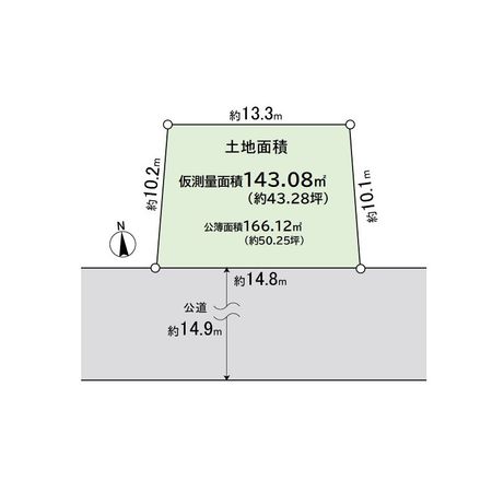 小田原市飯泉 土地 区画図
