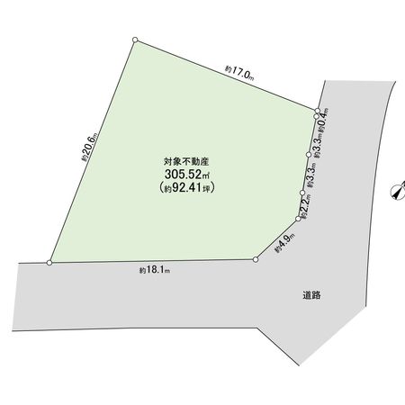 平塚市日向岡1丁目 土地 区画図 平塚市日向岡1丁目 土地 区画図