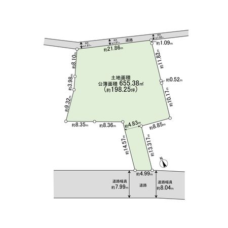 中郡二宮町山西 土地 区画図 中郡二宮町山西 土地 区画図