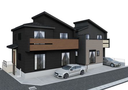 平塚市四之宮5丁目 新築戸建 1号棟 外観パース図